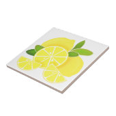 Zitronenlemonen-Zitronenscheiben tropische gelbe F Fliese (Seite)