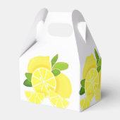 Zitronenlemonen-Zitronenscheiben tropische gelbe F Geschenkschachtel (Rückseite)