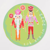 Zitronenliebende Nussknacker Etiketten (Design 2)