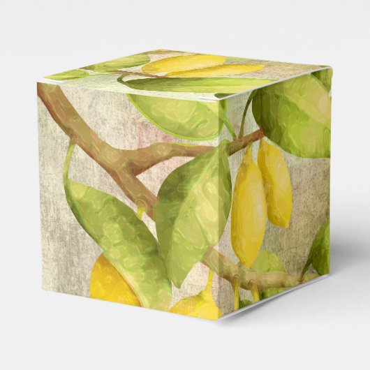 Zitronenmalerei Geschenkschachtel (Vorderseite)