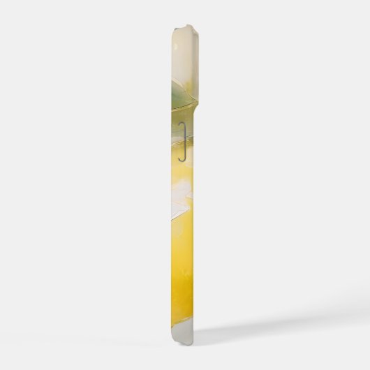 Zitronenmalerei iPhone 15 Hülle (Rechte Seite)