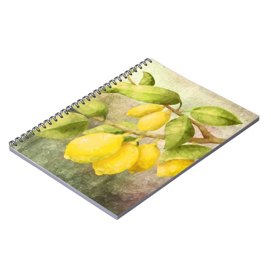 Zitronenmalerei Notizblock (Linke Seite)