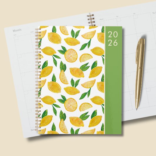 Zitronenmuster 2026 planer