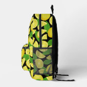 Zitronenmuster Bedruckter Rucksack (Rechts)