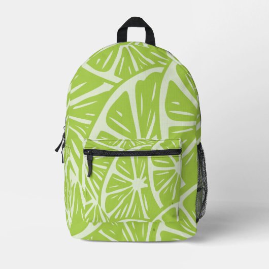 Zitronenmuster Bedruckter Rucksack (Vorderseite)