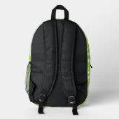 Zitronenmuster Bedruckter Rucksack (Rückseite)