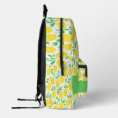Zitronenmuster des individuellen Namens Bedruckter Rucksack (Links)