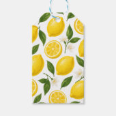 Zitronenmuster-Design Geschenkanhänger (Vorderseite)