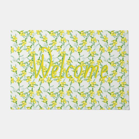 Zitronenmuster Door Mat Fußmatte (Vorderseite)