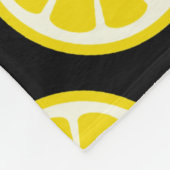 Zitronenmuster Fleecedecke (Ecke)