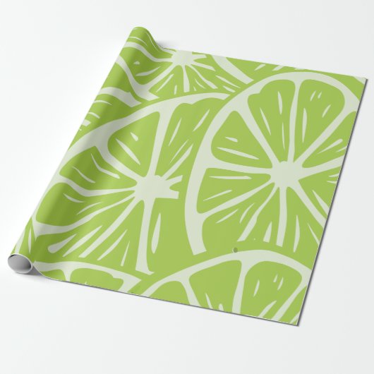 Zitronenmuster Geschenkpapier (Ungerollt)