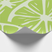 Zitronenmuster Geschenkpapier (Ecke)