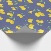 Zitronenmuster  geschenkpapier (Ecke)