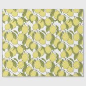 Zitronenmuster Geschenkpapier (Flach)