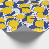 Zitronenmuster Geschenkpapier (Ecke)