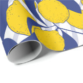 Zitronenmuster Geschenkpapier (Rolleneckpunkt)