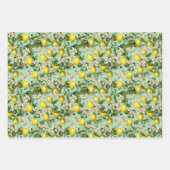 Zitronenmuster Geschenkpapier Set (Vorderseite 2)