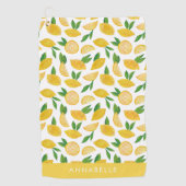 Zitronenmuster Golfhandtuch (Vorderseite)