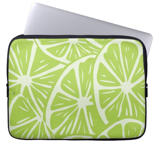 Zitronenmuster Laptopschutzhülle (Vorderseite)