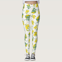 Zitronenmuster Leggings