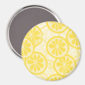 Zitronenmuster Magnet (Vorderseite/Rückseite)