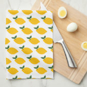 Zitronenmuster Niedlich Citrus Sommergelbe Früchte Geschirrtuch (Viertel Falte)