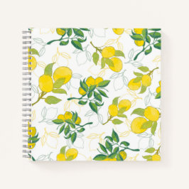 Zitronenmuster Notizblock