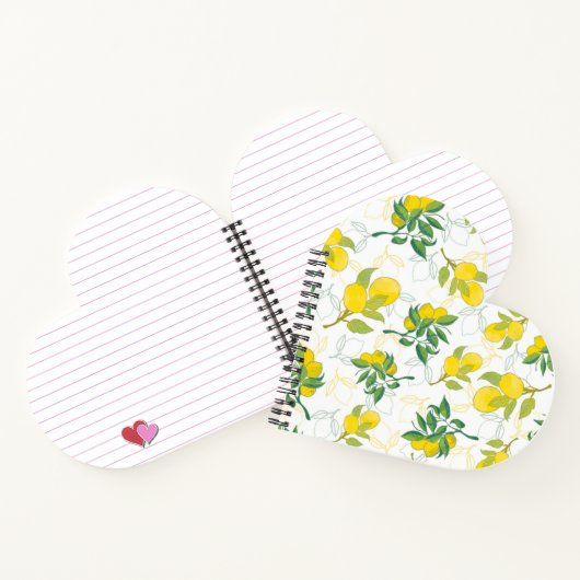 Zitronenmuster Notizblock (Innenseite)