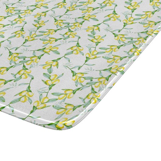 Zitronenmuster Schneidebrett (Ecke)