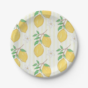 Zitronenmuster Sommer-Picknick-Party-Papierteller Pappteller