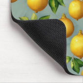 Zitronenmuster-Tapete im Vintage-Stil Mousepad (Ecke)