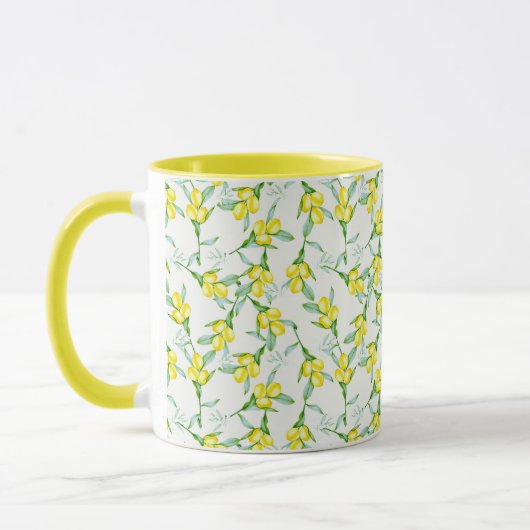 Zitronenmuster Tasse (Links)