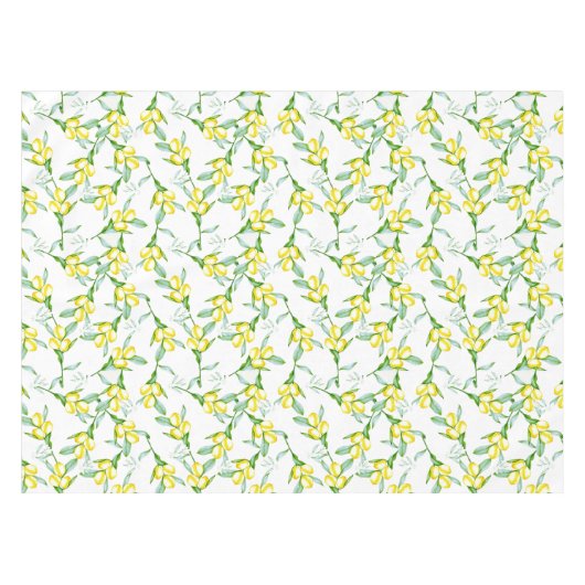 Zitronenmuster Tischdecke (Vorderseite (Horizontal))
