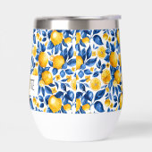 Zitronenmuster Tropische Frucht Personalisierter N (Links)