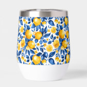 Zitronenmuster Tropische Frucht Personalisierter N (Rückseite)