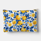 Zitronenmuster Tropische Frucht Personalisierter N Zubehörtasche (Rückseite)