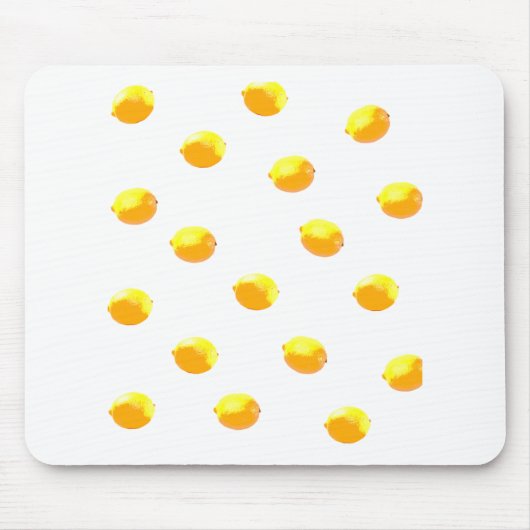 Zitronenmuster Version 1 Mousepad (Vorne)