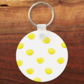 Zitronenmuster Version 2 Schlüsselanhänger (Vorderseite)