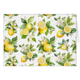 Zitronenmuster, Zitronen-Blume, Blätter, Zitrusfrü