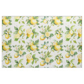 Zitronenmuster, Zitronen-Blume, Blätter, Zitrusfrü Stoff (Fat Quarter (45,7 x 55,9 cm))