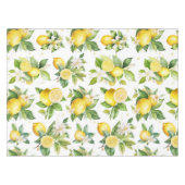 Zitronenmuster, Zitronen-Blume, Blätter, Zitrusfrü Tischdecke (Vorderseite (Horizontal))
