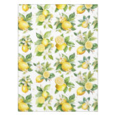 Zitronenmuster, Zitronen-Blume, Blätter, Zitrusfrü Tischdecke (Vorderseite)