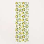 Zitronenmuster, Zitronen-Blume, Blätter, Zitrusfrü Yogamatte (Vorderseite)