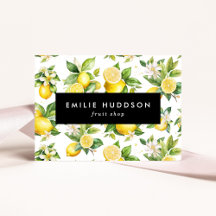 Zitronenmuster, Zitronen-Blume, Zitrus, Fruchtlade