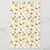 Zitronenname, die Rosa-Brautparty-Spielkarte Flyer (Hinten)