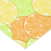 Zitronenorange Limone Früchte Zitronengelb Tischdecke (Schrägansicht)