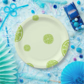 Zitronenpapier aus grüner Zitrone Pappteller (Party)