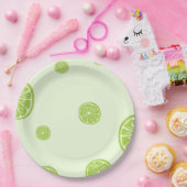 Zitronenpapier aus grüner Zitrone Pappteller (Party)