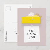 Zitronenpie Postkarte (Vorne/Hinten)