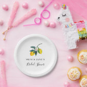 Zitronenplatte, tropisch pappteller (Party)